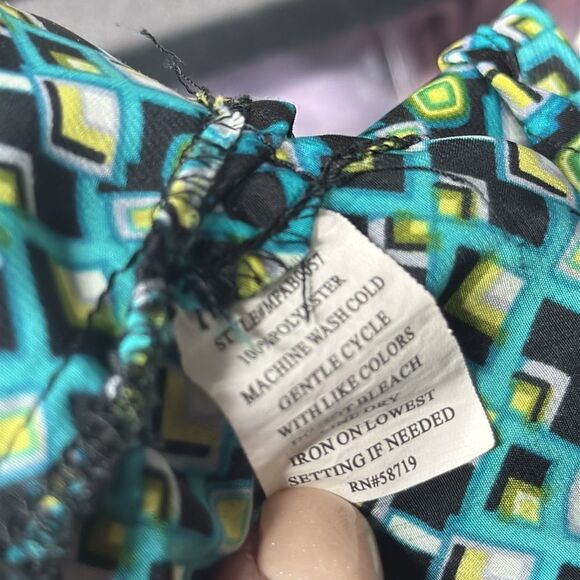 3For$20 Elementz Geometrical Pattern Teal/Black/Yellow size XL - Picture 6 of 6